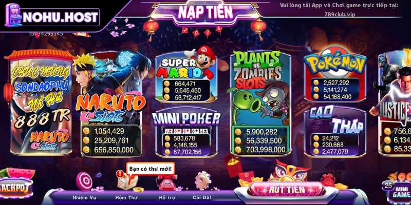 789club – Khám Phá Thế Giới Nổ Hũ Đỉnh Cao Với Jackpot 2 Kho trò chơi đa dạng