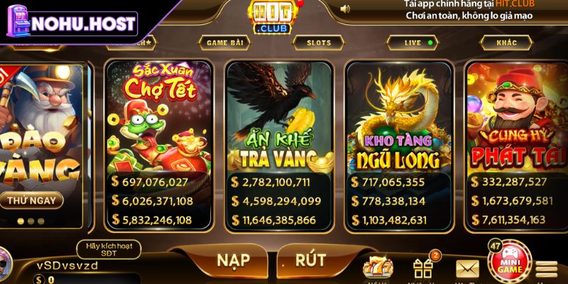 Hitclub – Điểm Đến Lý Tưởng Cho Tín Đồ Săn Jackpot Hấp Dẫn 3 Hạn chế sử dụng quay tự động